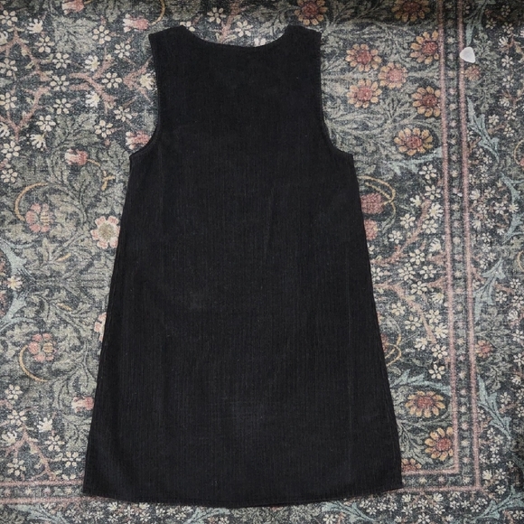 Nobody's Child Black Cord Piper Mini Pinafore Dress - Picture 8 of 8